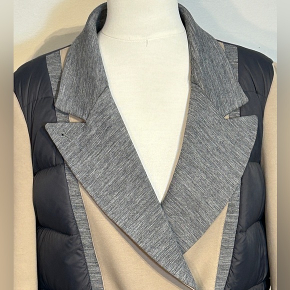 Kit and Ace Two-Tone Trench Coat in Black and Tan - Picture 2 of 11